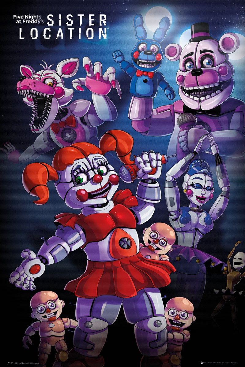 Five Nights At Freddy S Sister Location Poster Buy Online At Grindstore Com