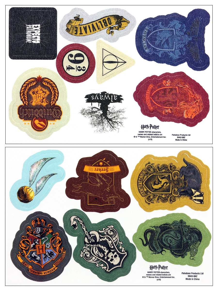 Set Of 14 Different Designs Harry Potter Iron On Patches