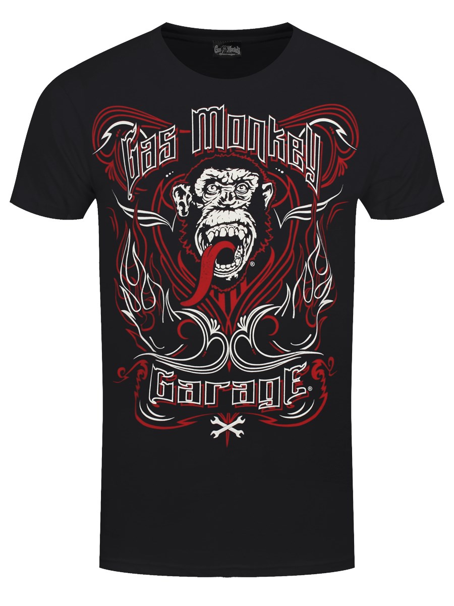Gas Monkey Garage Tattoo Men's Black T-Shirt - Buy Online at Grindstore.com