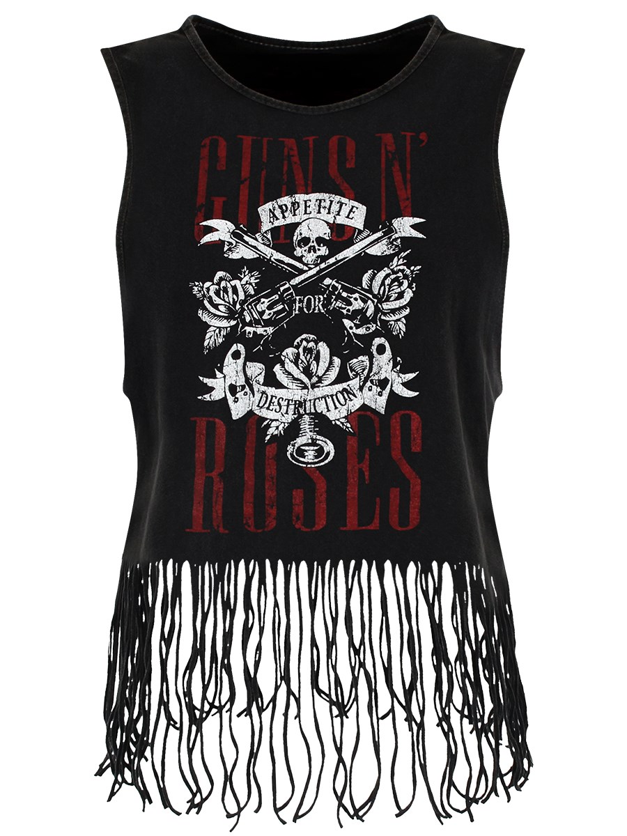 Appetite for Destruction Tassels Guns N' Roses Ladies Tee Vest 