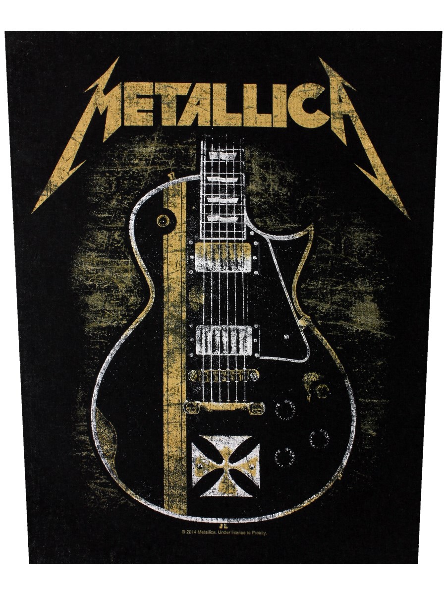 Médiator de guitare Metallica BW Badge à épingle. 