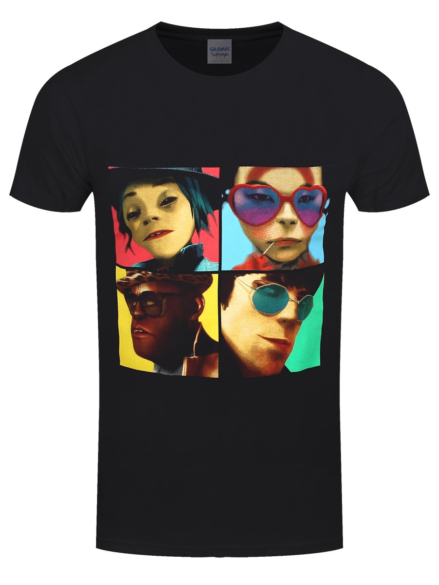 Gorillaz Humanz Album Men&#39;s Black T-Shirt - Buy Online at www.speedy25.com