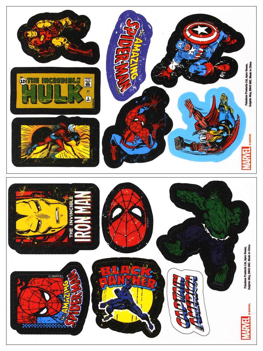 Marvel Icons Iron On Patch Set 13 Patches Buy Online