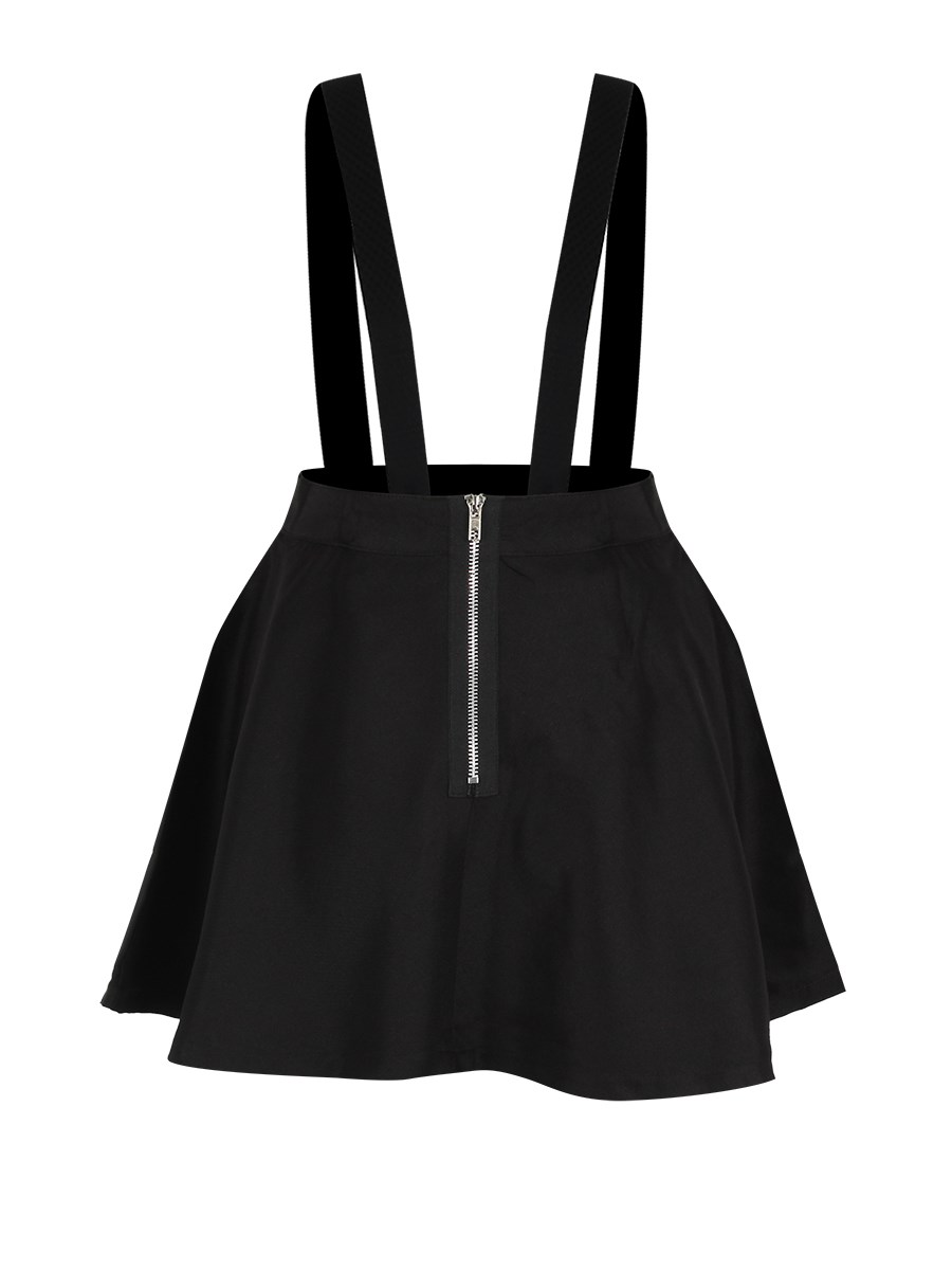 Banned High Life Black Pinafore Mini Skirt - Buy Online at Grindstore.com