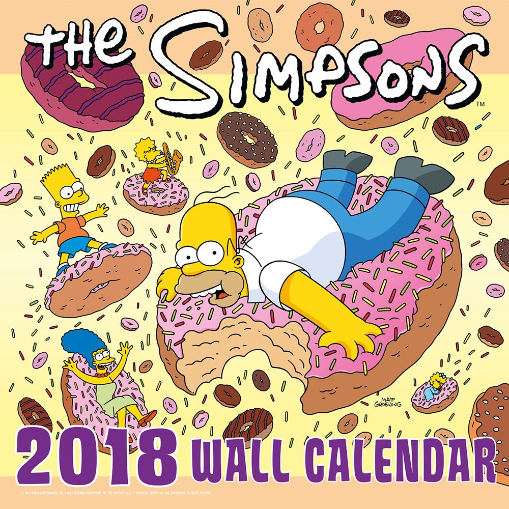 The Simpsons 2018 Square Calendar - Buy Online at Grindstore.com