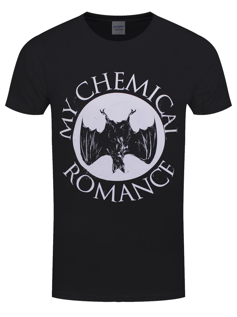 My Chemical Romance Sweat-Shirt À Capuche Bat Band Logo Nouveau Officiel Homme 