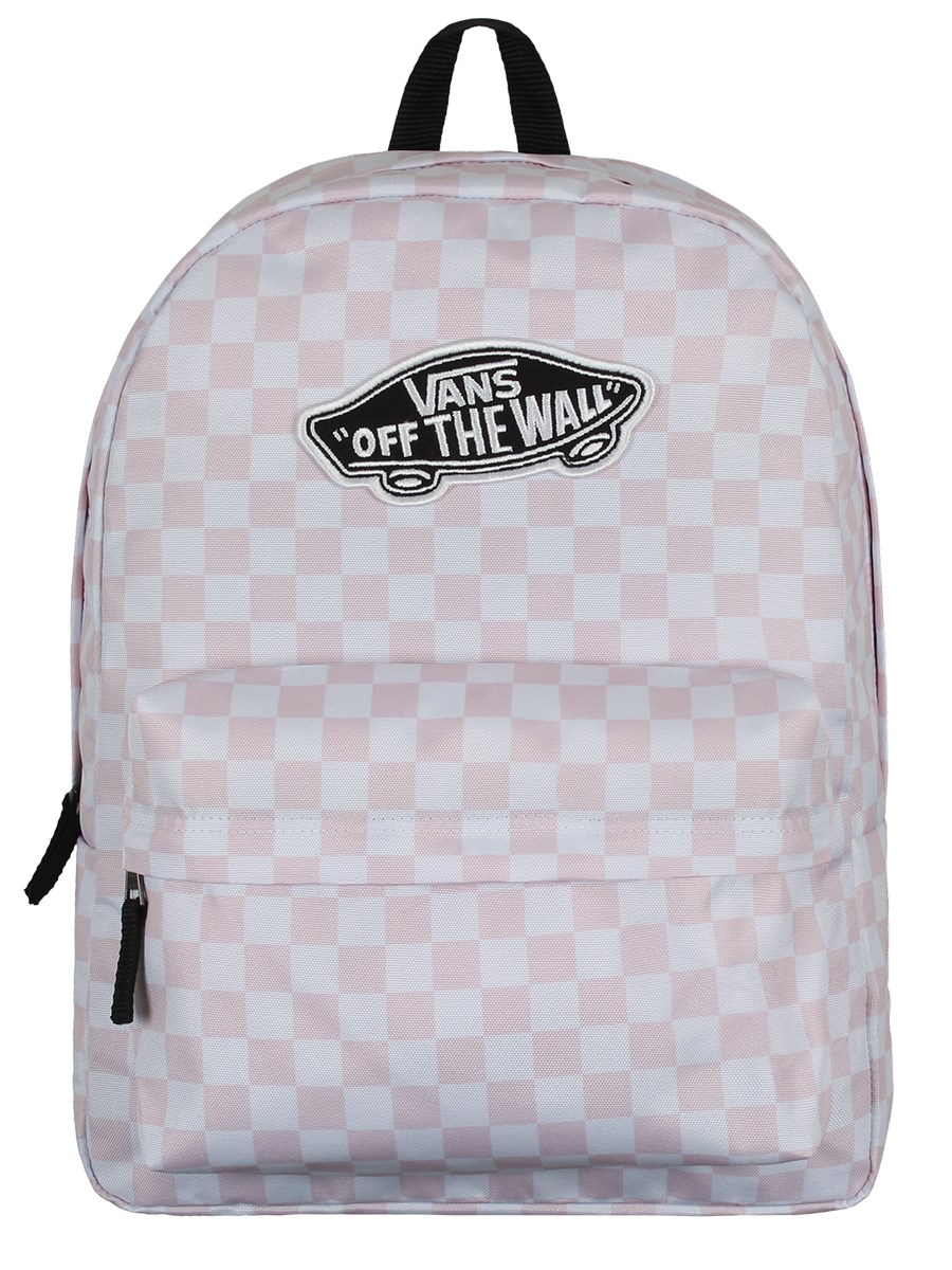 vans pink checkerboard backpack 