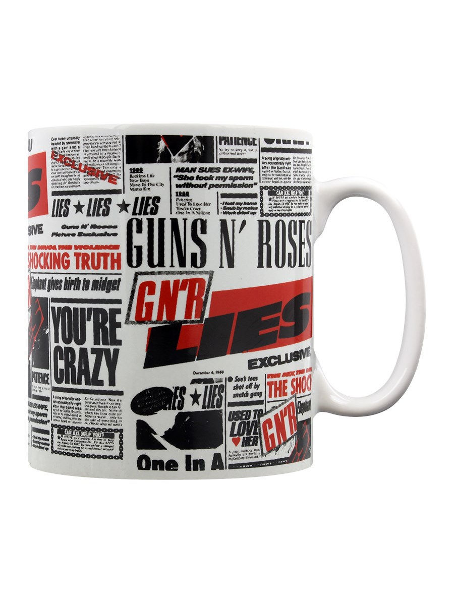 Lies Keramik Tasse Mug Becher Guns N' Roses Ø8,5 H9,5 cm