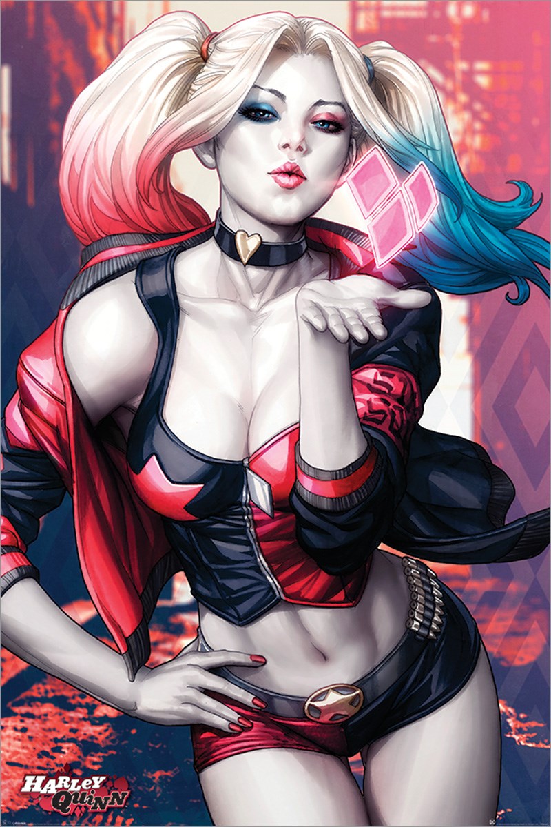 Harley Quinn Kiss Poster - Buy Online at Grindstore.com