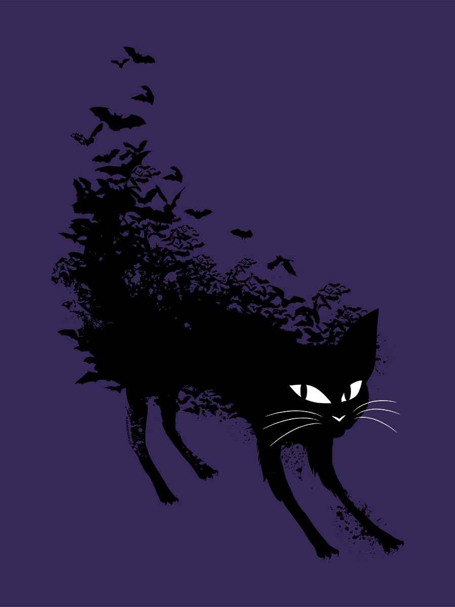 Bat Cat Purple Tote Bag - Buy Online at Grindstore.com