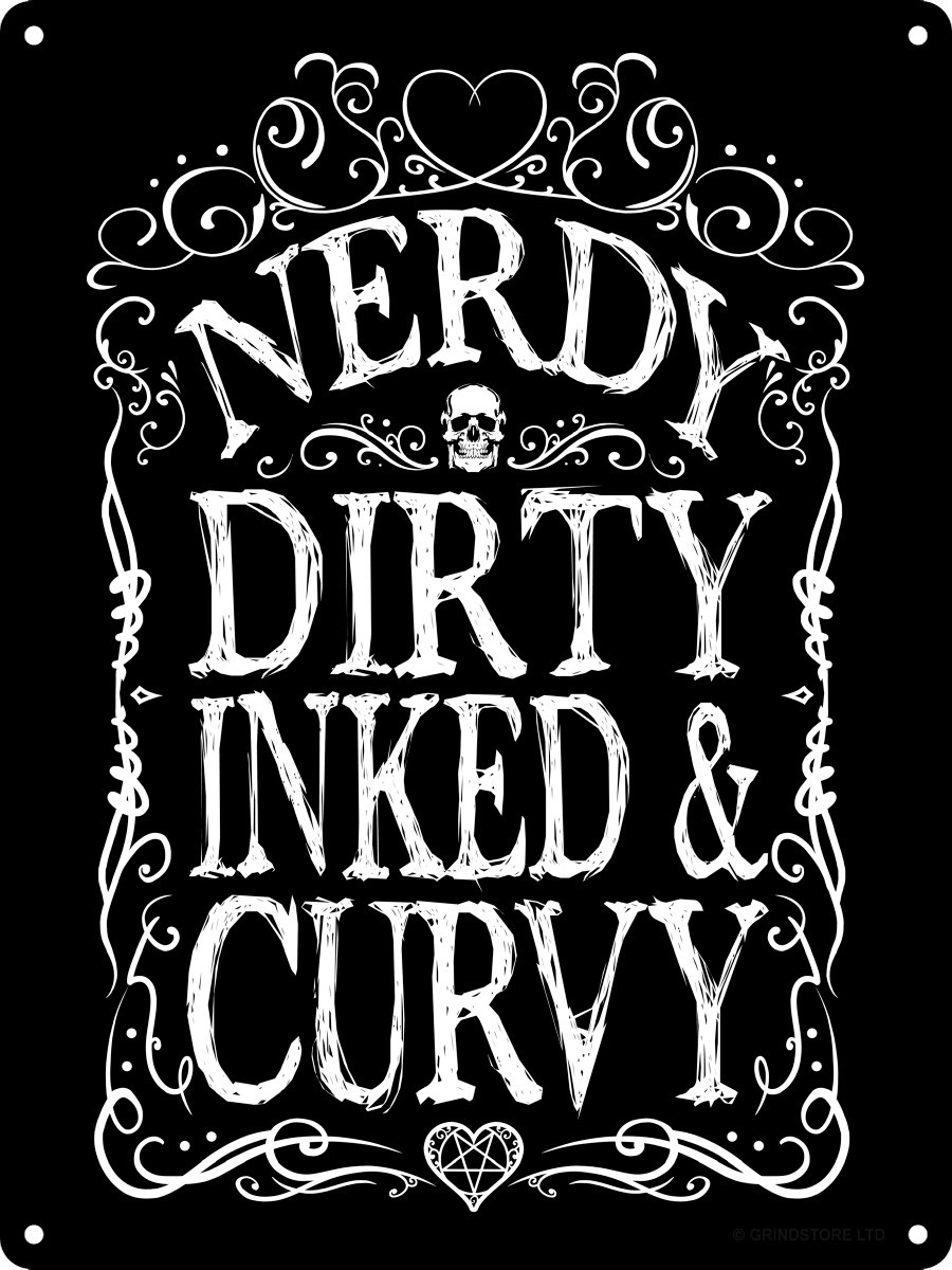 Curvy nerdy and dirty inked Women's Nerdy