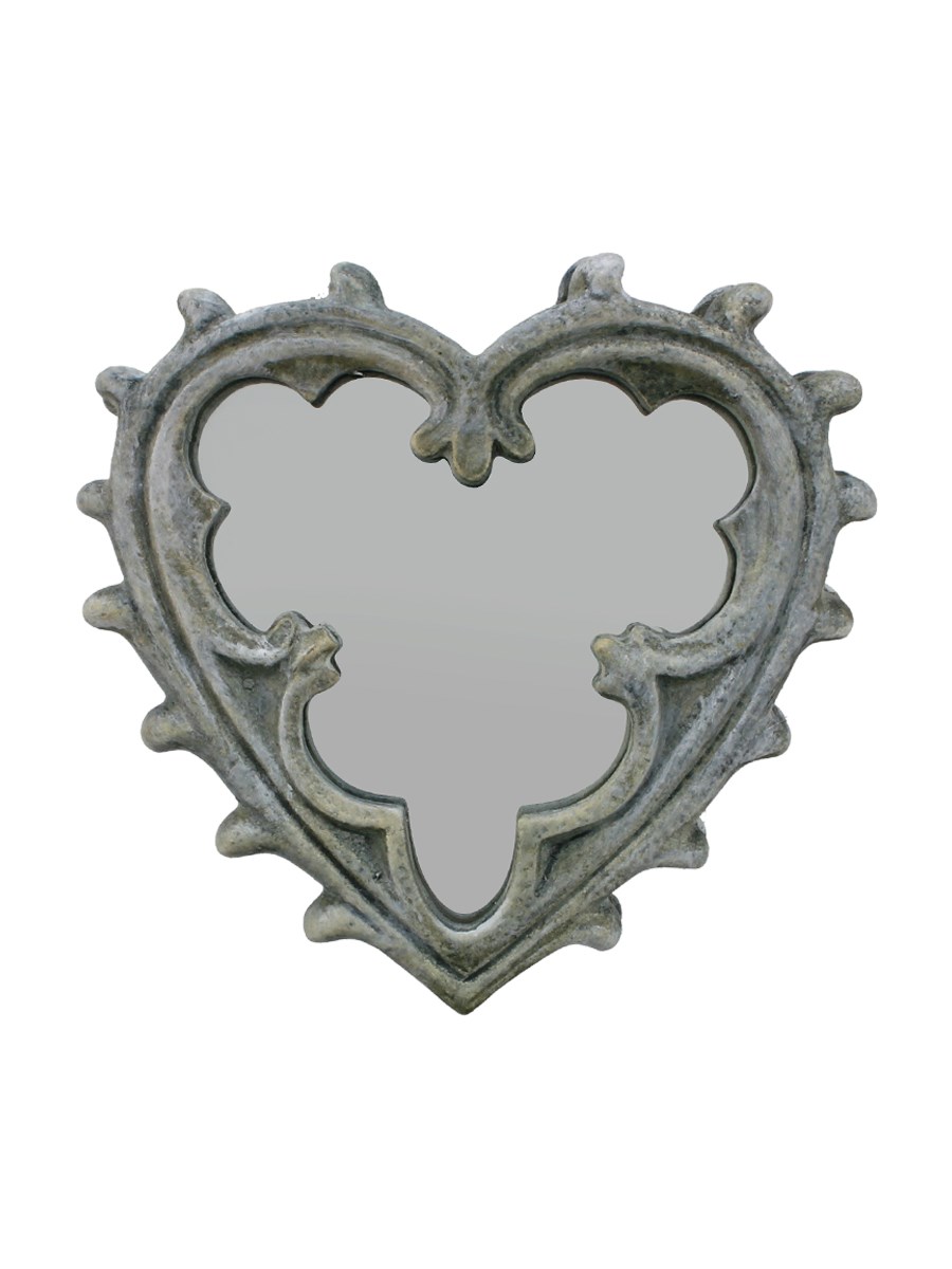 New Alchemy Gothic Vault Resin Heart Shaped Compact Mirror 