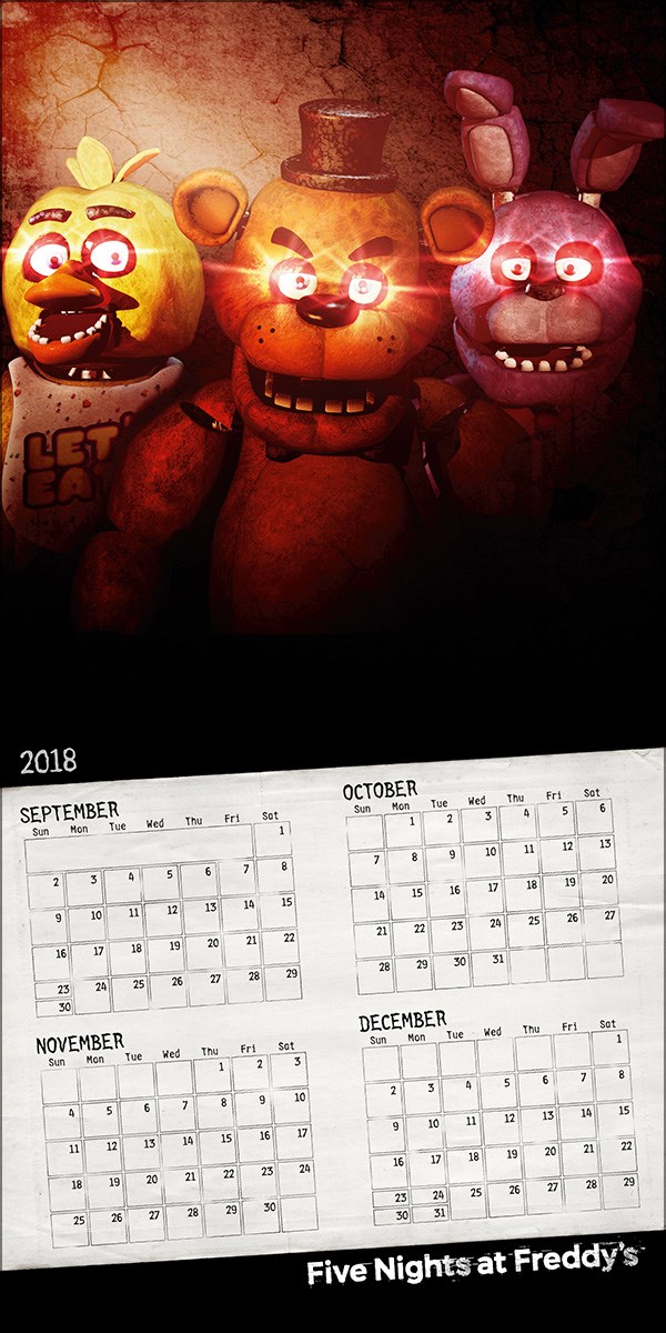 Фнаф календарь. Календарь ФНАФ. FNAF календарь 2020. Фредди 2022. Календарь ФНАФ на 2021 год.