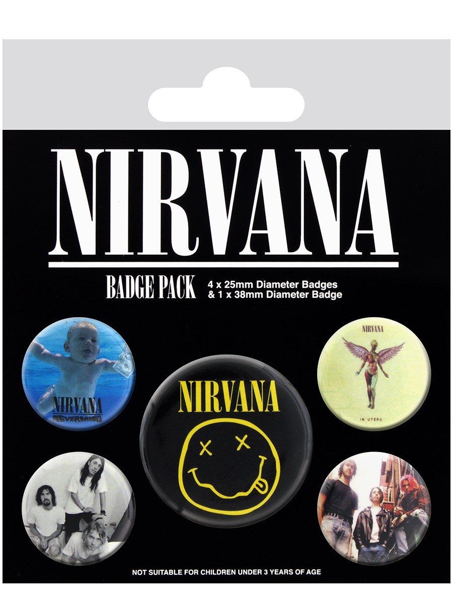 Lot de badges mixtes Nirvana Iconic 