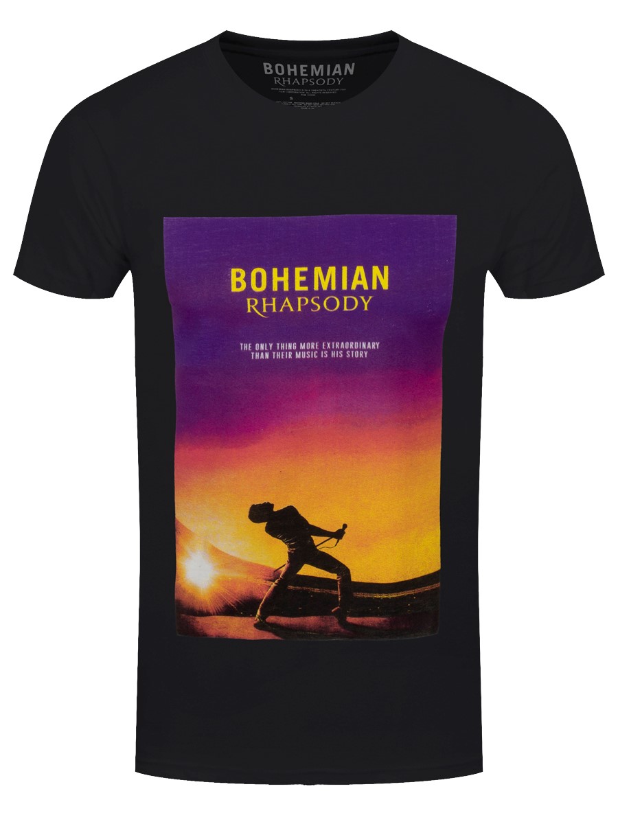 Queen Movie Poster Men's Black T-Shirt - Buy Online at Grindstore.com