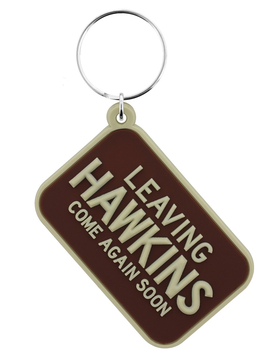Stranger Things porte-clés caoutchouc Leaving Hawkings Netflix keychain 38890C 