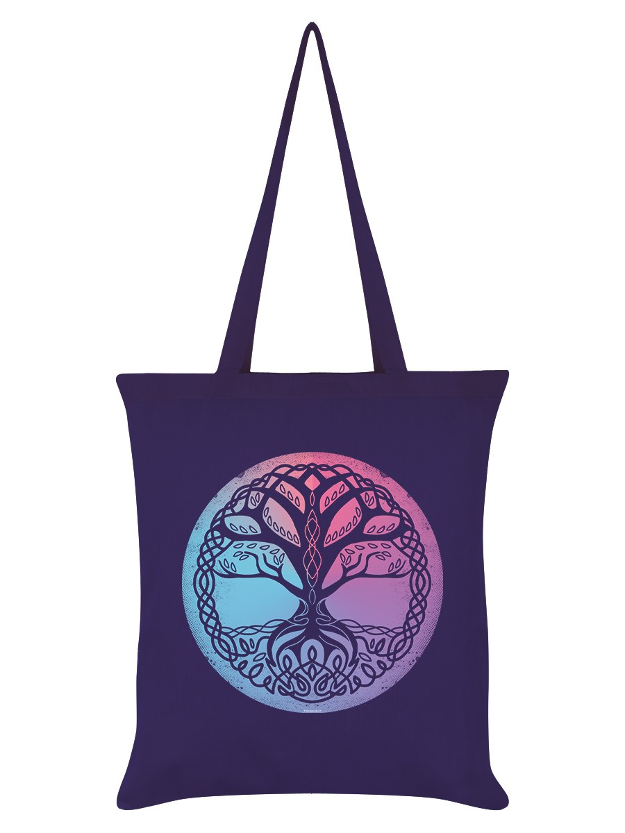 Tote Bag Tree Of Life Purple 38x42cm