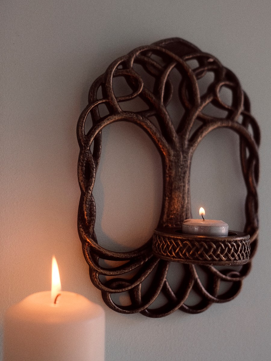 Tree of life candle holder
