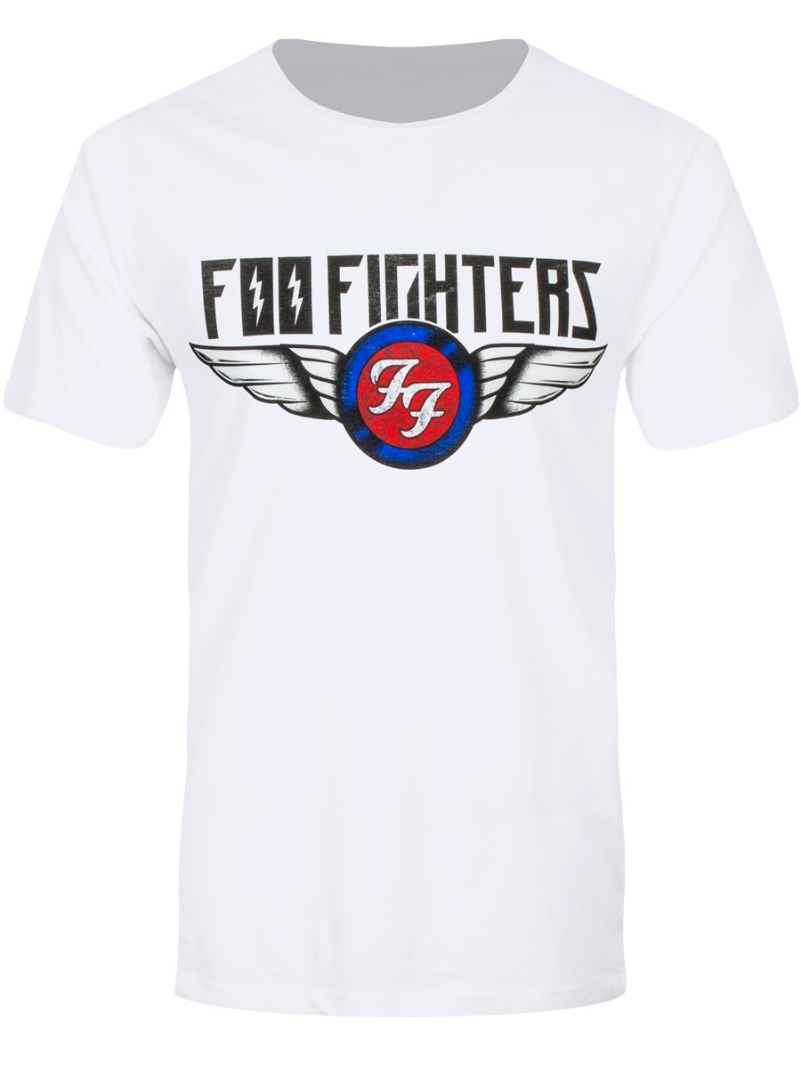 Foo Fighters Wings Men's White T-Shirt - Buy Online at Grindstore.com