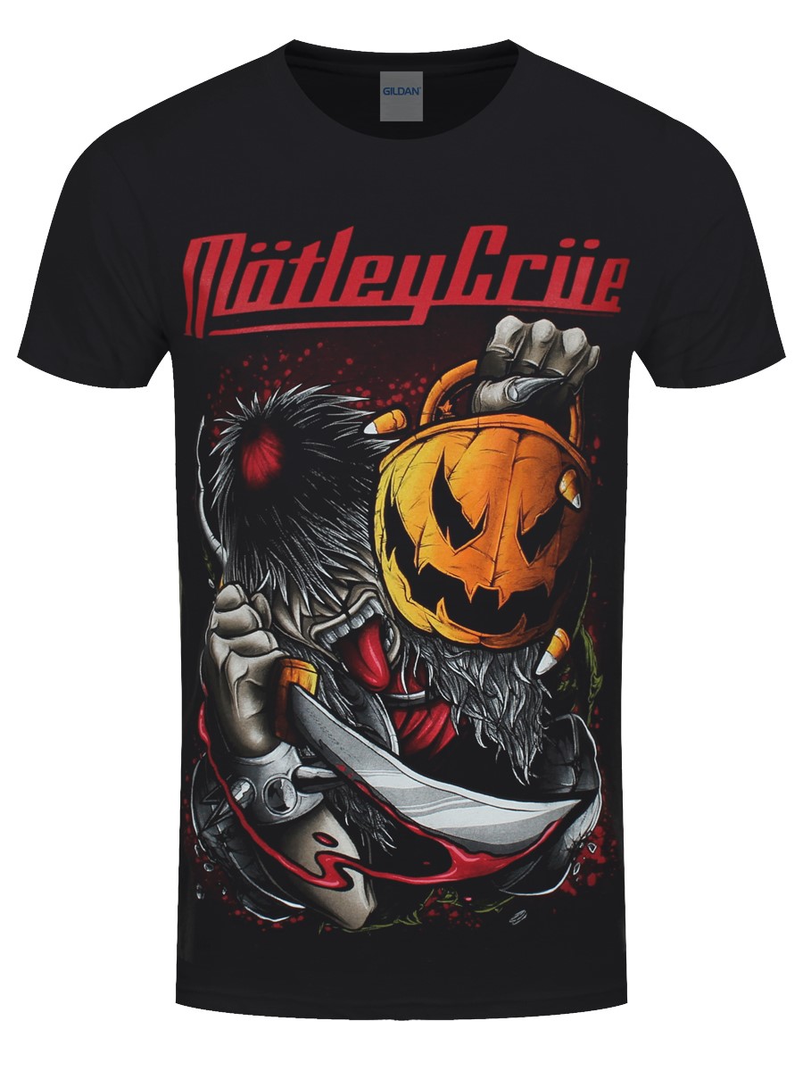 Motley Crue Halloween Men's Black T-Shirt - Buy Online at Grindstore.com