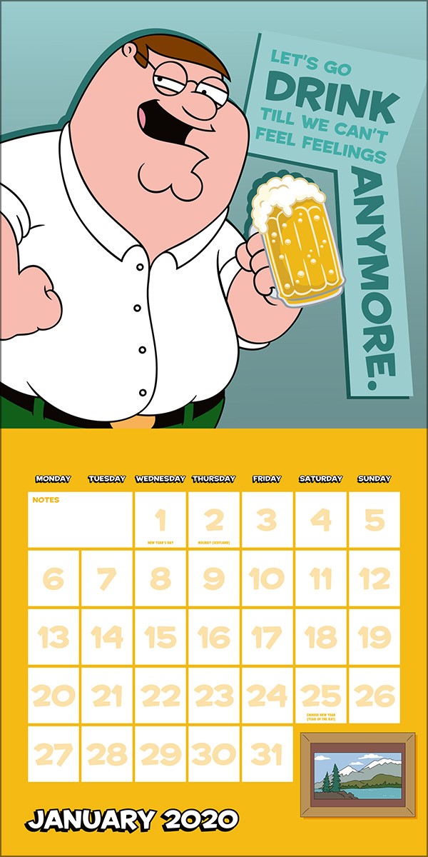 Family Guy 2020 Square Calendar - Buy Online at Grindstore.com