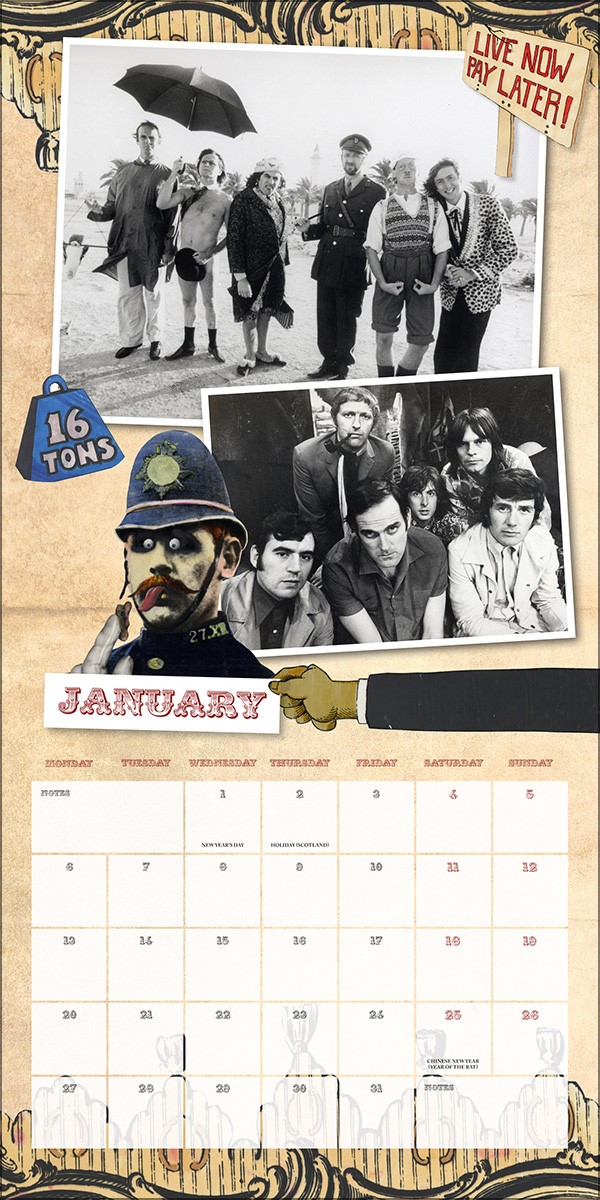Monty Python 2020 Square Calendar Buy Online at
